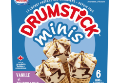 DRUMSTICK sundae en cornet Minis Vanille et tourbillons chocolatés - 6 mini-cornets