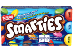 SMARTIES candy-coated milk chocolate. 45 grams.